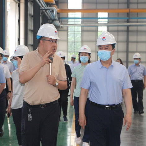 鄭州市人大常委會黨組書記、主任周富強到公司參觀指導