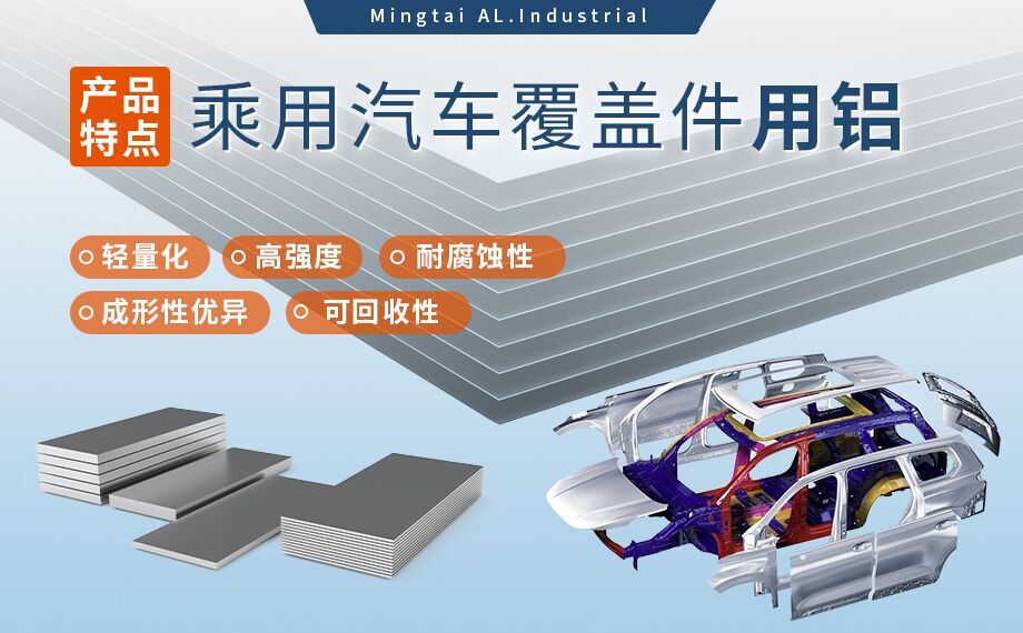 乘用汽車覆蓋件用鋁5系（5052/5182）6系（6016/6111）鋁合金 輕量化、高強(qiáng)度、高成型性